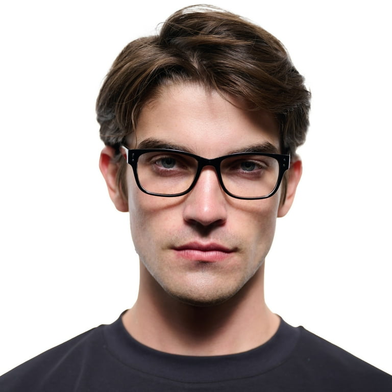 M+ Mens Square Plastic Reading Glasses 1.25 Oliver in Classic