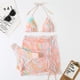 thumbnail image 1 of Conjunto de bikini de 3 piezas con falda Tie Dye String Tanga Traje de baño Mujer Traje de baño Mujer Ropa de playa Swim Lady Summer Tan Jianjun  unisex, 1 of 2