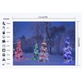 thumbnail image 2 of ABPHOTO Polyester 7x5ft Photography Backdrop Christmas Tree Forest Heavy Snow Covered Landscape Winter Xmas Backdrops Seamless Kids Adult Happy New Year Background Photo Studio Props, 2 of 3