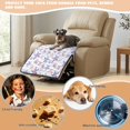 thumbnail image 5 of ZIATUBLES Starfish Shell Print Recliner Chair Slipcover, Anti-Slip Washable Furniture Protector for Reclining Couch Seat Cushion, Pet Dog Cat Friendly Living Room Decor Accessory, 5 of 8