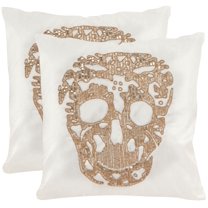 Safavieh Punk Skull Novelty Pillow, Set of 2
