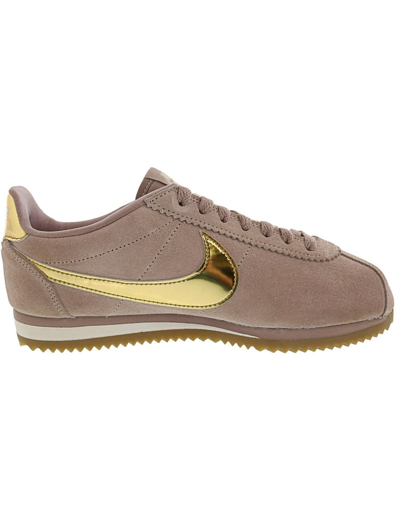 Nike Women's Classic Cortez Se Diffused Taupe / Gold Ankle-High Sneaker - 7M - Walmart.com