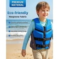 thumbnail image 5 of Swim Vest Life Jacket Youth,Adjustable Flotation Buoyancy Swimsuit Trainer Vests,Swimming Aid Jacket for Boys Girls,Kayaking Fishing Sailing Watersports,Fit for 50-125 lbs, 5 of 7
