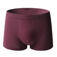 thumbnail image 2 of UoCefik Men's Cotton Boxer Briefs, Soft and Breathable Cotton Underwear Boxer Briefs with ComfortFlex Waistband,Wine XL, 2 of 4