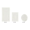 thumbnail image 2 of Better Trends 3 Piece Bath Rugs Set 100% Cotton Soft Water Absorbent Reversible Machine Washable Lid Cover, U-Shape Toilet Rug for Bathroom Floor Decor Seat Cover Ivory Lux Collection, 2 of 4