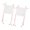 Pink, variant on Hugjasmine Anniversary Chair Back Sign Set of 2 for Wedding Event Seats