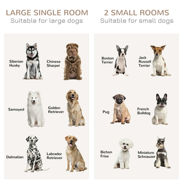 Dog crate for 2 small dogs 2025