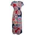 thumbnail image 4 of Summer Dresses for Women 4th of July Dresses Casual Floral Print Maxi Dresses Plus Size Sun Dresses Wedding Guest Dresses with Pockets Shermie, 4 of 6