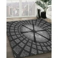 thumbnail image 3 of Ahgly Company Machine Washable Indoor Square Transitional Charcoal Black Area Rugs, 7' Square, 3 of 7