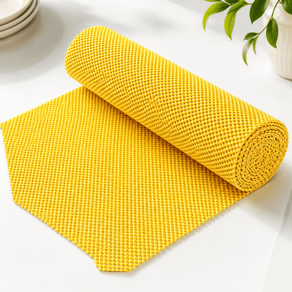 Non-Slip Drawer Liner, Reusable Cabinet Mat with Small Square Grid Pattern for Shoe Cabinets, Storage Drawers, Kitchen, Bathroom Organization,40x150cm