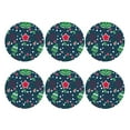 thumbnail image 2 of Balery 6 Pcs Christmasleather Coasters Set, Drink Table Cup Coasters For Living Room Kitchen Coffee Decor, 2 of 9