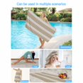 thumbnail image 5 of Beach Towel Khaki Wood Grain Bath Pool Towels Ombre Wooden Stripe Absorbent Beach Towel Soft Large Quick Dry Lightweight Camping Travel Sports Yoga Gym Swim Towels for Adult 35x70 Inch, 5 of 9