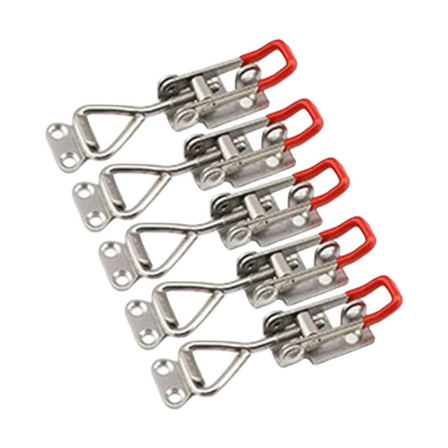 5 Pieces Push Pull Type Toggle Latch Clamp Steel Lightweight Portable Adjustable with keyhole