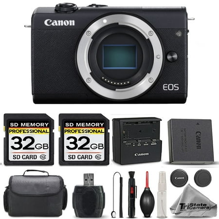 Image of Canon EOS M200 SLR Camera + 2 Of 32GB Class 10 SDHC Flash Memory Card + All Original Accessories Included - International Version