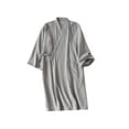 thumbnail image 1 of Qarigey Kimono primavera verano algodón crepé camisón bata de baño media manga hogar Hotel pijamas ropa de dormir Pijama Gris Hombres/L Qarigey AP019175-08, 1 of 6