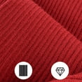 thumbnail image 4 of Womens Warm Hat Scarf Gloves Sets 3 PCS Fleece Lined Winter Beanies with Pom Pom Long Neck Scarfs Cold Weather Red, 4 of 7