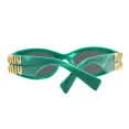 thumbnail image 3 of Miu Miu Sunglasses SMU 11W 15H-5S0 Emerald Green Gold Logo with Case, 3 of 6