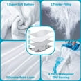 thumbnail image 3 of Split King Mattress Protector for Adjustable Bed, Soft Breathable Waterproof Split King Mattress Pad Cover, 6-18 inches Deep Pocket, White, 3 of 8