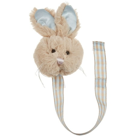 Bunny Tail Pacifier Clip, Comes perfectly packaged to hang on display racks! Velcro Closure. (Pacifier not included) 8 L By Bearington