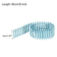 thumbnail image 2 of Unique Bargains Miniature Garden Fence, 35 Inch Long Decorative Picket Fence, Light Blue 2Pack, 2 of 5