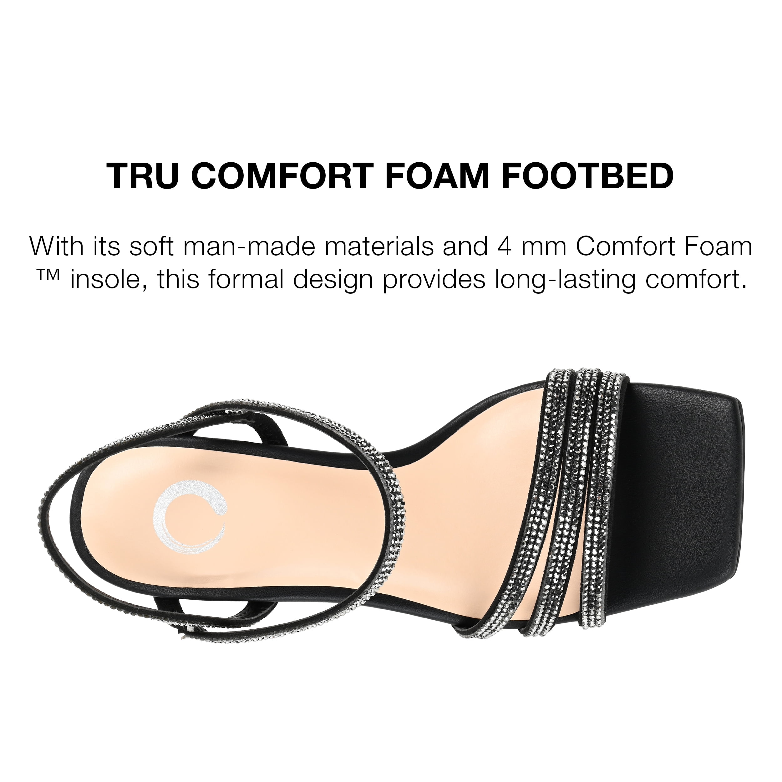 Journee Collection Womens Coraa Tru Comfort Foam Open Toe Mid Stiletto Pumps