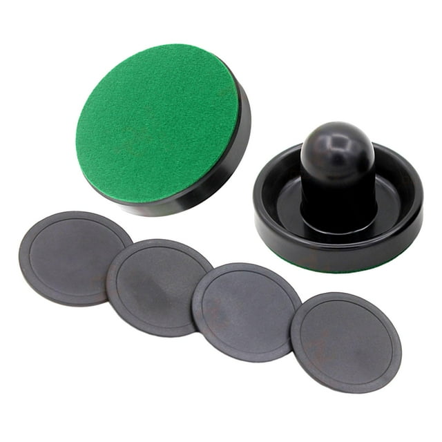 ZLight 1 Ensemble de Mini Pousseurs de Hockey à Air Pousseurs Air et Taille Palettes de Hockey Petits Rondelles de Hockey Rouge 2 Pousseurs Noirs 96 mm