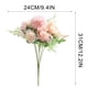 thumbnail image 3 of Ramo de Flores de Seda | Arreglo de Rosas y Dalias Artificiales con Hortensias | 31 Cm de Altura para Bodas y Decoración Del Hogar, 3 of 4