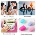 thumbnail image 6 of Gieenan 10Pcs Flexible Silicone Toothbrush Head Covers Caps Dustproof Travel Essential, 6 of 16
