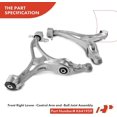 thumbnail image 6 of A-Premium 4Pcs Front Suspension Kit Lower Control Arm Sway Bar Link Compatible with Mercedes-Benz GL320 ML320 2007-2009 GL350 2010-2012 GL450 2007-2012 GL550 2008-2012 ML350 ML450 ML500 ML550, 6 of 9