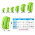 thumbnail image 2 of Cubierta de mochila impermeable Uxcell de 65-75L con correa reflectante vertical, XL, verde césped, 2 of 5
