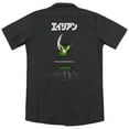 thumbnail image 3 of Aliens Kanji Poster (Back Print) Adult Work Shirt Black, 3 of 3