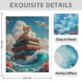 thumbnail image 3 of Diamond Art Kit for Adults, Cat Ocean Storybook Adventure Diamond Painting for Adults Beginners, 5D DIY Diamond Art Painting Kits, Colorful Diamond Painting Craft for Home Decor 12x16, 3 of 7