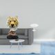 thumbnail image 2 of Escultura de mesa,Escultura de cabeza de tigre,estatua moderna de mesa,Figura decorativa de cabeza de animal de resina para escritorio,Escritorio redondo para casa de muñecas,Muebles de mesa, 2 of 7