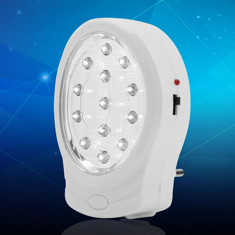 13 LED Rechargeable Home Emergency Light Lamp Automatic Power Failure Light  Power Outage Light Lamb Bulb Plug in, LED Rechargeable Emergency Light  Fixtures (US Plug) 