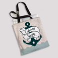 thumbnail image 2 of PKQWTM Vintage Retro Nautical Badge Canvas Shoulder Bags Handbags Tote Bags Shopping Bag, 2 of 2