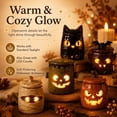 thumbnail image 4 of Cozy Monster Tealight Lantern, Ceramic Halloween Candle Holder | Handmade Ceramic Ghost Candle Holder Casts a Warm Glow for Mantels Shelves Tabletops Parties and Gifts, 4 of 7