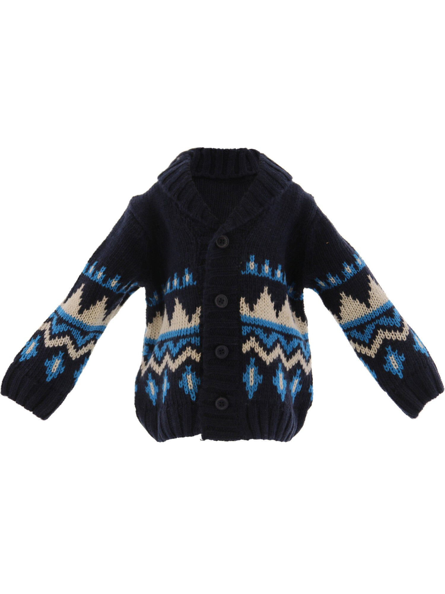 Details about  / Janie And Jack Fair Isle Shawl Cardigan Sweater