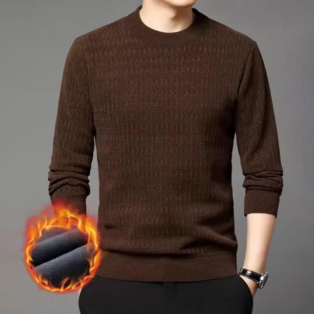pstuiky Camisas casuales de manga larga para hombre, Pijama deportivo para hombre, para estar en casa, color liso, camiseta deportiva tops de invierno para hombre xl