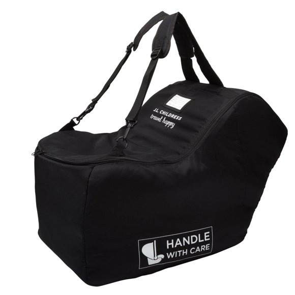 Bolsa para asiento de auto infantil J.L. Childress negra compatible con AirTag