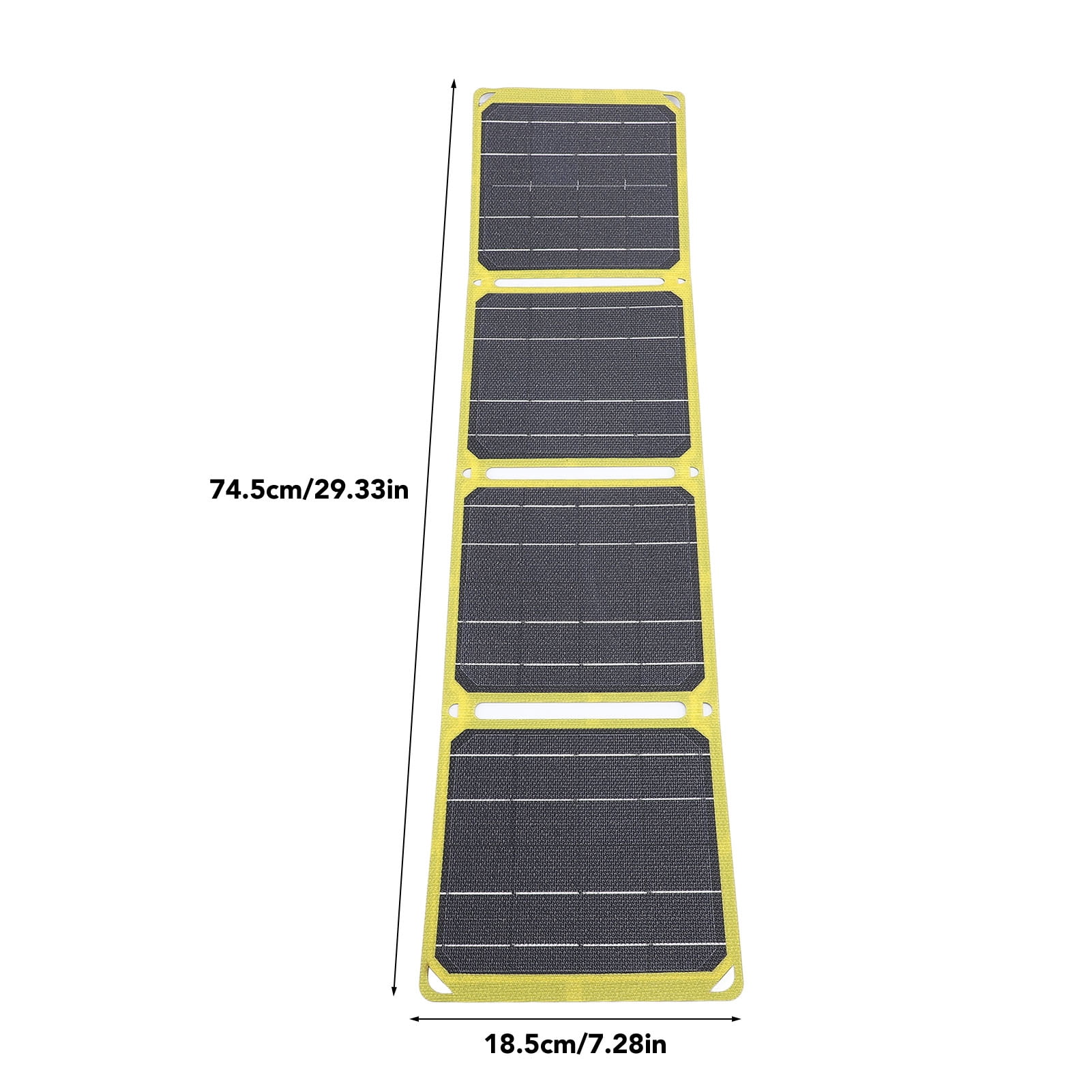 NFTIGB 40W Foldable Solar Panel ETFE Monocrystalline Silicon Waterproof USB Type C DC Portable Solar Charging Panel 29.3x7.3 inches / 74.5x18.5 cm for Outdoor Camping
