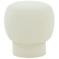 thumbnail image 2 of SAFAVIEH Couture Leboeff Modern Boucle Ottoman, Ivory, 2 of 6