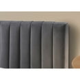 thumbnail image 6 of Omax Decor Julia Upholstered Contemporary Fabric King Platform Bed in Charcoal, 6 of 7