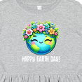 thumbnail image 4 of Inktastic Happy Earth Day Flowered Girls Toddler Dress, 4 of 5