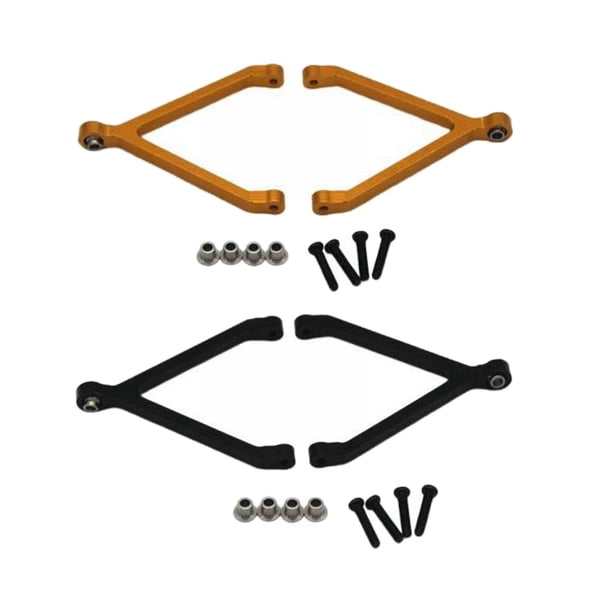 Jifengmusical 4x Aleación de aluminio Escala 1:24 Estable FCX24 Vehículo RC Accesorios de bricolaje dorado y negro