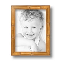 ArtToFrames 6x8 Inch Gold Bamboo Picture Frame, This Multi Wood Poster Frame is Great for Your Art or Photos, Comes with Regular Glass (4875)