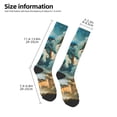 thumbnail image 2 of Xecao Red Blue Dragon Battle Epic Pattern Adult Stockings with Color-Block Design and 3D Print, Breathable Comfortable Hosiery for Daily Wear and Sports, 2 of 6