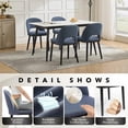 thumbnail image 5 of GARVEE Upholstered Dining Chairs Set of 6,Modern Dining Room Kitchen Chairs with High Back & Deep Seat for Vanity,Living Room,Cafe,Blue, 5 of 8