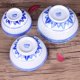 thumbnail image 4 of Cuencos de cerámica para fideos ramen, porcelana azul y blanca, estilo retro chino, para postres, sopas, cereales, arroz, udon y fideos asiáticos, 4 pulgadas, 2 piezas, 4 of 7