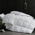 thumbnail image 2 of UNIKOME White Feather Fiber Down Comforter with Cotton Cover, Full/Queen, 2 of 5