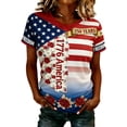 thumbnail image 6 of Women's 250th Anniversary Patriotic T-Shirt - Distressed American Flag Graphic Tee - Short Sleeve Crew Neck Top - USA Independence Day 2026 Casual Shirt Red XXXL, 6 of 6